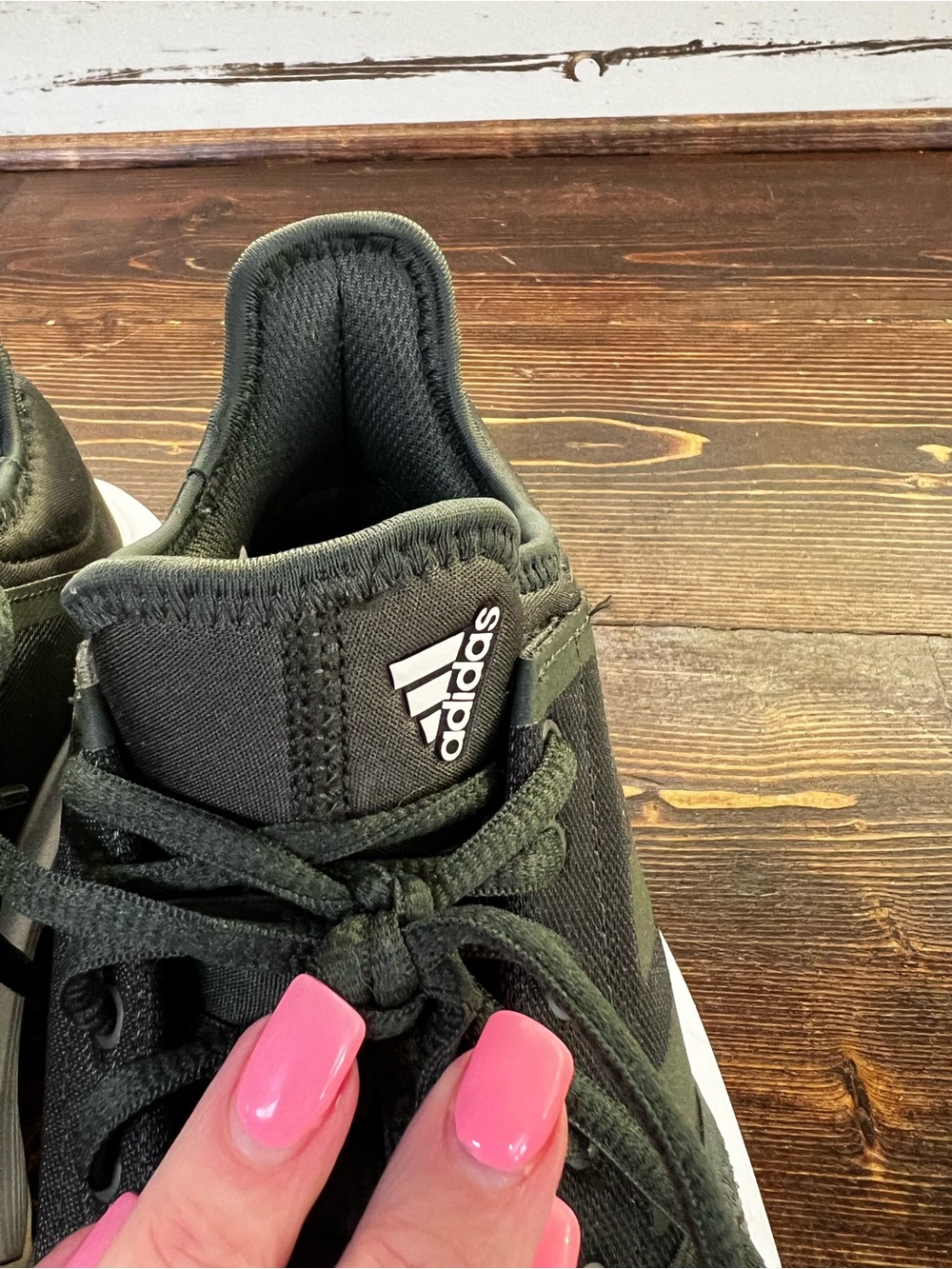 Adidas • Women’s Game Court Sneakers • Size 8.5 • Dark Green - Picture 8 of 14